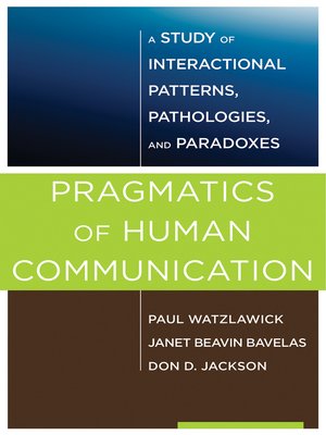 cover image of Pragmatics of Human Communication